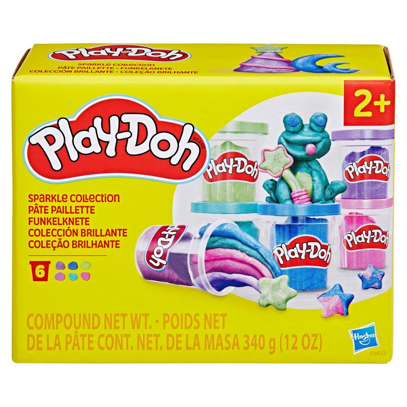 Play-Doh Plastilīna Mirdzo&scaron;ā kolekcija, 6 gab.