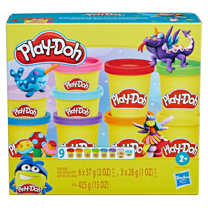 Play-Doh Plastilīna Mirdzo&scaron;ā kolekcija, 6 gab.