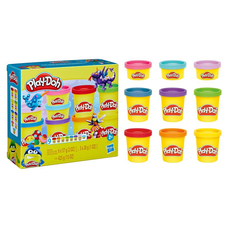 Play-Doh Plastilīna Mirdzo&scaron;ā kolekcija, 6 gab.