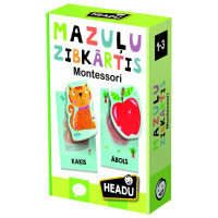 Headu Montessori zibkartītes mazuļiem (latviešu val.)