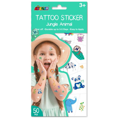 Avenir Tetovējumu uzlīmes: Džungļu dzīvnieki