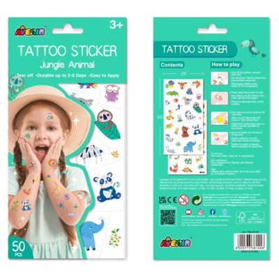 Avenir Tetovējumu uzlīmes: Džungļu dzīvnieki