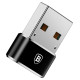 Baseus Mini USB-C to USB-A adapter - black