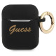Guess GUA2SSSK AirPods cover black/black Silicone Vintage Script
