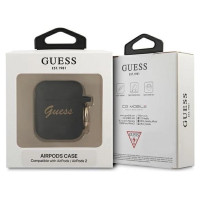 Guess GUA2SSSK AirPods cover black/black Silicone Vintage Script