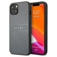 Guess GUHCP13SPSASBGR iPhone 13 mini 5.4" grey/grey Saffiano Strap
