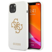 Guess GUHCP13SLS4GGWH iPhone 13 mini 5.4" white/white hard case Silicone 4G Logo
