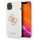 Guess GUHCP13SLS4GGWH iPhone 13 mini 5.4" white/white hard case Silicone 4G Logo