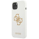 Guess GUHCP13SLS4GGWH iPhone 13 mini 5.4" white/white hard case Silicone 4G Logo