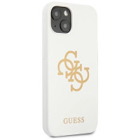 Guess GUHCP13SLS4GGWH iPhone 13 mini 5.4" white/white hard case Silicone 4G Logo