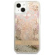 Guess GUHCP13SLFLSD iPhone 13 mini 5.4" gold/gold hardcase Paisley Liquid Glitter