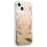 Guess GUHCP13SLFLSD iPhone 13 mini 5.4" gold/gold hardcase Paisley Liquid Glitter