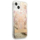 Guess GUHCP13SLFLSD iPhone 13 mini 5.4" gold/gold hardcase Paisley Liquid Glitter