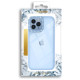 Kingxbar Sparkle Series case iPhone 13 Pro Max with crystals back cover blue