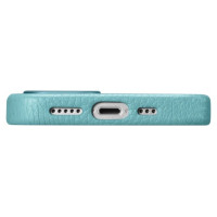 Icarer Litchi Premium Leather Case iPhone 14 Pro Magnetic Leather Case with MagSafe Green (WMI14220710-GN)