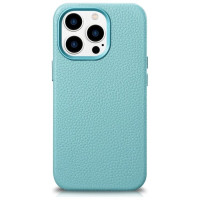 Icarer Litchi Premium Leather Case iPhone 14 Pro Max Magnetic Leather Case with MagSafe Green (WMI14220712-GN)
