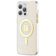 Kingxbar PQY Geek Series magnetic case for iPhone 14 MagSafe gold