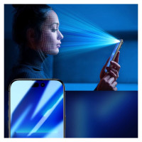 Joyroom Knight 2.5D Privacy TG Tempered Glass for iPhone 14 Plus with Anti-Spy Filter Full Screen with Frame Transparent (JR-P03)