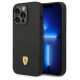 Ferrari FEHCP14LSIBBK iPhone 14 Pro 6.1" black/black hardcase Silicone Metal Logo