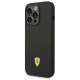 Ferrari FEHCP14LSIBBK iPhone 14 Pro 6.1" black/black hardcase Silicone Metal Logo