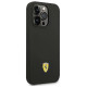 Ferrari FEHCP14LSIBBK iPhone 14 Pro 6.1" black/black hardcase Silicone Metal Logo