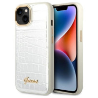 Guess GUHCP14SHGCRHS iPhone 14 6.1 "silver / silver hardcase Croco Collection