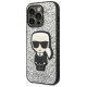 Karl Lagerfeld KLHCP14LGFKPG iPhone 14 Pro 6.1 "hardcase silver / silver Glitter Flakes Ikonik