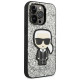 Karl Lagerfeld KLHCP14LGFKPG iPhone 14 Pro 6.1 "hardcase silver / silver Glitter Flakes Ikonik