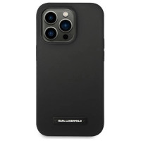 Karl Lagerfeld KLHMP14XSLMP1K iPhone 14 Pro Max 6,7" hardcase czarny/black Silicone Plaque Magsafe