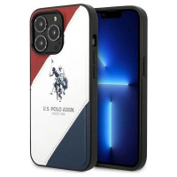 U.s. Polo Assn. US Polo USHCP14XPSO3 iPhone 14 Pro Max 6.7" white/white Tricolor Embossed