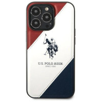 U.s. Polo Assn. US Polo USHCP14XPSO3 iPhone 14 Pro Max 6.7" white/white Tricolor Embossed