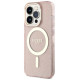Guess GUHMP14LHCMCGP iPhone 14 Pro 6.1" pink/pink hardcase Glitter Gold MagSafe
