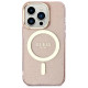 Guess GUHMP14LHCMCGP iPhone 14 Pro 6.1" pink/pink hardcase Glitter Gold MagSafe
