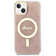 Guess GUHMP14MH4STP iPhone 14 Plus 6.7" pink/pink hardcase 4G MagSafe