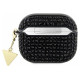 Guess GUA3HDGTPK AirPods 3 cover black/black Rhinestone Triangle Charm