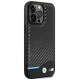 BMW Case BMW BMHCP13L22NBCK iPhone 13 Pro / 13 6.1" black/black hardcase Leather Carbon
