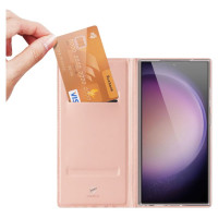 Dux Ducis Skin Pro case for Samsung S24 Ultra with flap - pink