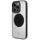 Mercedes Leather&Alu MagSafe case for iPhone 15 Pro Max - silver