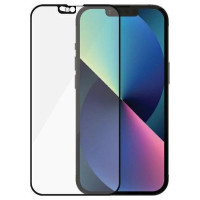 Panzerglass E2E Microfracture Antibacterial Glass with Swarovsky Crystal Camera Cover for iPhone 13/13 Pro - With Black Frame