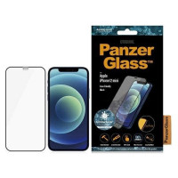 Panzerglass E2E Super+ Microfracture antibacterial tempered glass for iPhone 12 mini - with black frame