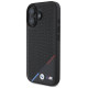 BMW M Perforated Tricolor Line MagSafe Case for iPhone 16 Plus - Black