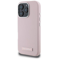 Karl Lagerfeld FW Metal Plate MagSafe iPhone 16 Pro Max Case - Pink