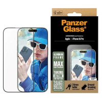 Panzerglass Screen Protector Aluminum Frame iPhone 16 Pro 6.3" Ultra-Wide Fit 2850