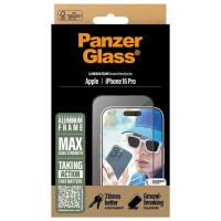 Panzerglass Screen Protector Aluminum Frame iPhone 16 Pro 6.3" Ultra-Wide Fit 2850
