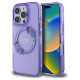 Guess IML Flowers Wreath MagSafe iPhone 16 Pro Max Case - Purple
