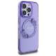Guess IML Flowers Wreath MagSafe iPhone 16 Pro Max Case - Purple