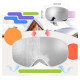 Qunature Pink Children's skiing goggles (medium/large children's version)