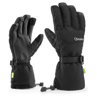 Qunature Finger Style Ski Gloves Size L - Black