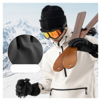 Qunature Finger Style Ski Gloves Size L - Black