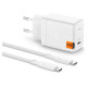 Spigen ArcStation Pro Charger + USB-C 65W Cable - White